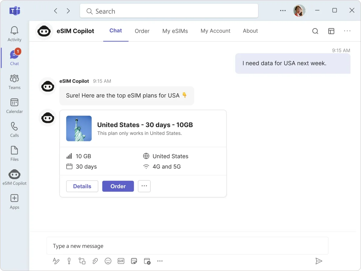 Chat with the bot